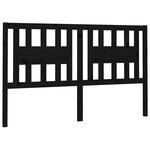 vidaXL Tête de lit Noir 166x4x100 cm Bois massif de pin