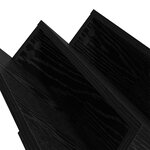 vidaXL Étagère à magazines avec étagère Chêne noir 53 x 40 x 28 5 cm