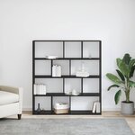 vidaXL Bibliothèque Chêne noir 132 x 29 x 141 5 cm Bois d'ingénierie