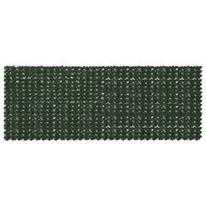 vidaXL Écran de balcon avec feuilles Vert foncé 400 x 150 cm