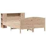 vidaXL Lit bibliothèque sans matelas 150x200 cm bois massif de pin