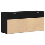 vidaXL Banc à chaussures chêne noir 102x30 5x45 cm bois d'ingénierie
