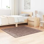vidaXL Tapis Marron 120 x 120 cm Polypropylène