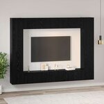 vidaXL Ensemble meuble TV 10 Pièces Chêne noir Moyen 30 5 x 30 x 90 cm
