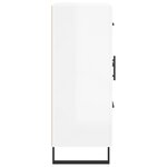 vidaXL Buffet Blanc brillant 69 5x34x90 cm Bois d'ingénierie