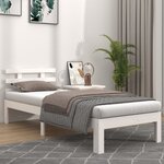 vidaXL Cadre de lit sans matelas blanc 90x190 cm