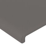 vidaXL Tête de lit Gris 80x5x78/88 cm Similicuir