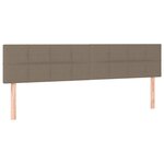 vidaXL Sommier à lattes de lit avec matelas Taupe 160x200 cm Tissu