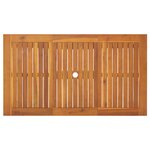 Ensemble de repas de jardin 5 pièces en poly rotin noir et acacia