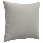 vidaXL Coussins de canapé 2 Pièces Gris clair 50 x 50 cm tissu