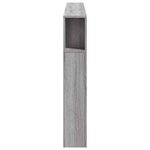 vidaXL Tête de lit à LED sonoma gris 180x18 5x103 5 cm bois ingénierie