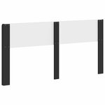 vidaXL Tête de lit Noir PB