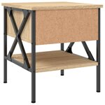 vidaXL Table de chevet chêne sonoma 40x42x45 cm bois d'ingénierie