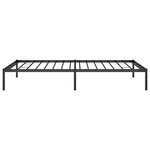 vidaXL Cadre de lit métal sans matelas noir 107x203 cm