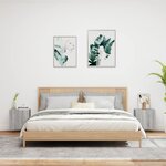 vidaXL Meubles TV muraux 2Pièces sonoma gris 40 5x30x40cm bois ingénierie