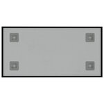 vidaXL Tableau noir magnétique mural Noir 40x20 cm Verre trempé