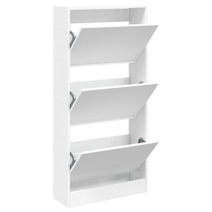vidaXL Armoire à chaussures blanc 60x21x125 5 cm bois d'ingénierie