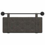 vidaXL Tête de lit suspendue Noir PU antique