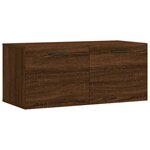 vidaXL Armoire murale chêne marron 80x36 5x35 cm bois d'ingénierie