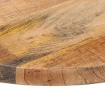 vidaXL Dessus de table Ø 40x1 5 cm rond bois massif de manguier brut