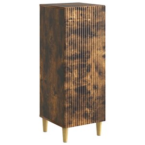 vidaXL Buffet Chêne fumé 33 x 34 5 x 90 cm Bois d'ingénierie