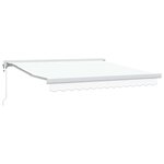 vidaXL Auvent Blanc 350 x 250 x 165 cm Polyester et Aluminium