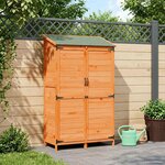 vidaXL Abri de jardin Marron 106 5 x 56 x 176 cm Bois de Sapin Massif