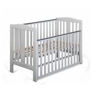 YappyQu lit bébé gris clair sans roulettes