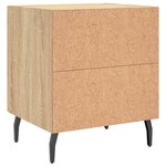 vidaXL Tables de chevet 2 Pièces chêne sonoma 40x35x47 5 cm