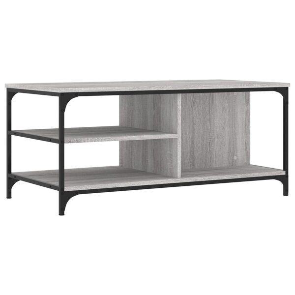vidaXL Table basse Sonoma gris 100x50x45 cm Bois d'ingénierie