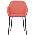 vidaXL Chaises à manger lot de 2 Rose Velours