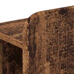 vidaXL Cadre de lit avec rangement Bois ancien 120 x 200 cm