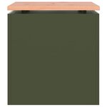 vidaXL Banc de jardin Vert olive 40 x 40 x 43 cm Acier