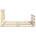 vidaXL Cadre de lit sans matelas avec tête de lit 160x200 cm