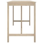 vidaXL Table de bar 180x80x110 cm Bois massif de pin
