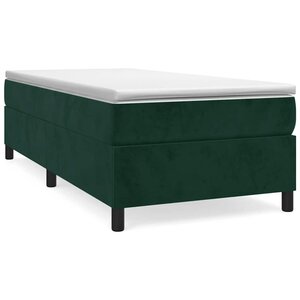 vidaXL Sommier à lattes de lit avec matelas Vert foncé 100x200 cm