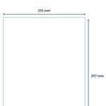 rillprint Étiquettes autocollantes 210x297 mm 1000 feuilles Blanc