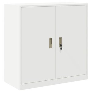 vidaXL Armoire de rangement Blanc 90 x 40 x 90 cm Acier