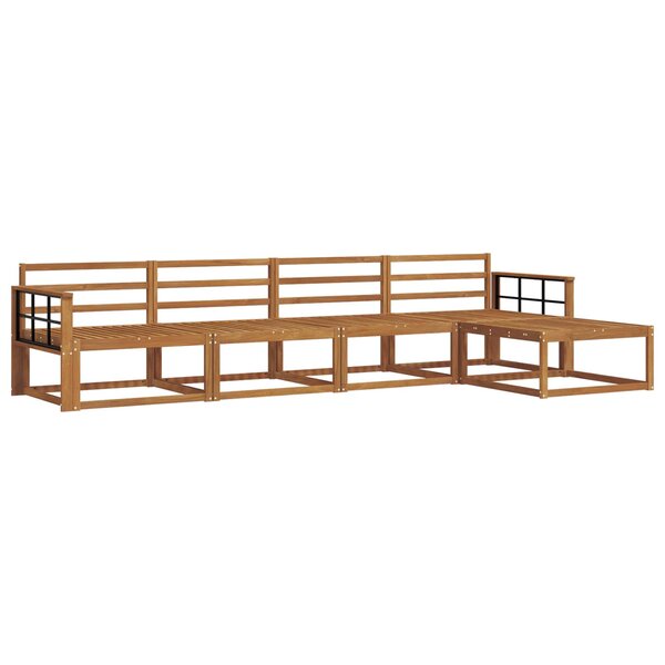vidaXL Ensemble de canapés d'extérieur 5 pc Naturel