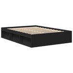 vidaXL Cadre de lit sans matelas noir 150x200 cm