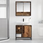 vidaXL Meuble de Lavabo de Salle de Bain Bois ancien 65 x 33 x 60 cm