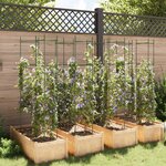 vidaXL Cages à tomates 8 Pièces 154 cm acier et PP