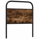 vidaXL Tête de lit de remplacement chêne fumé 75 cm acier et bois d'ingénierie