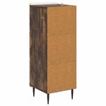 vidaXL Armoire à tiroirs Chêne fumé 33 x 34 5 x 92 cm