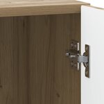 vidaXL Cabinet de chevet Chêne artisanal 43 x 34 5 x 47 cm