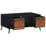 vidaXL Table basse 90x50x41 cm teck de récupération massif
