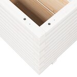 vidaXL Jardinière blanc 110x110x49 5 cm bois de pin massif