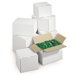 Caisse carton blanche double cannelure raja 35x25x25 cm (lot de 15)