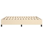 vidaXL Cadre de lit sans matelas crème 160x200 cm tissu