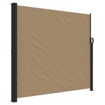 vidaXL Auvent latéral rétractable taupe 180x500 cm